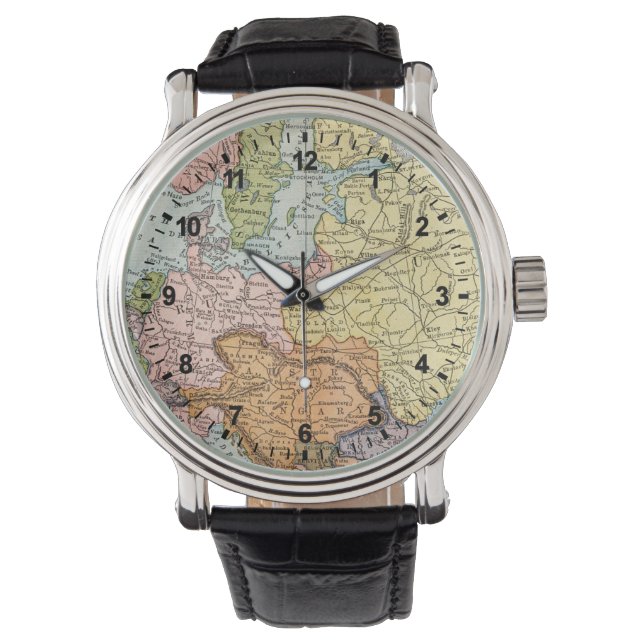MONTRE MAP: EUROPE, 1885 (devant)