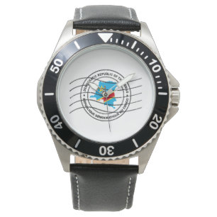 Montre Map of Democratic Republic Congo, Postal Passport