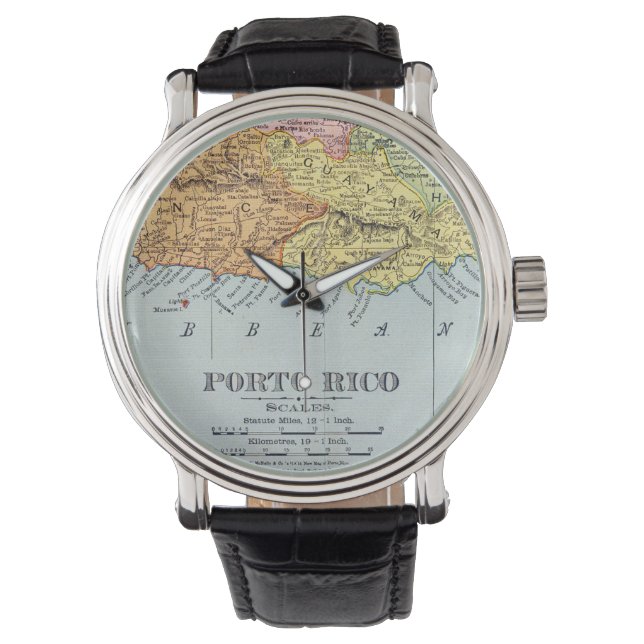MONTRE MAP : PORTO RICO, 1900 (devant)