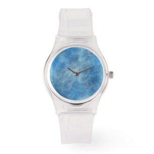 Montre Marbre bleu Abstrait