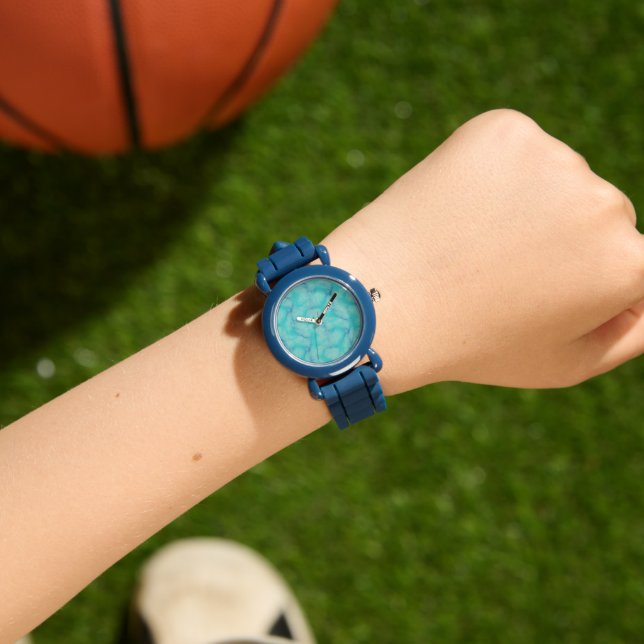 Montre Marbre turquoise (Poignet)