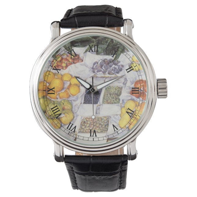 Montre Marché aux Fruits par Gustave Caillebotte, Art Vin (devant)