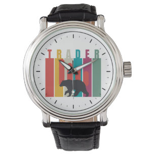 Montre Marché baissier Trader Design simple