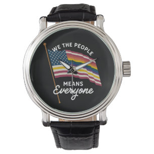 Montre Marche de la fierté LGBT Nous le peuple signifie t