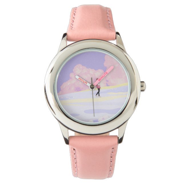 Montre Marcheur de Paysage de Rêve Pastel (devant)