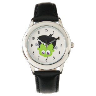 Montre Mare Green Frankenstein Monster face Halloween