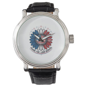 Montre Marguerite Patriotique Merci Pour Votre Chemise De