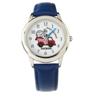 Montre Mariage de porte-anneau Camion de vidage rouge