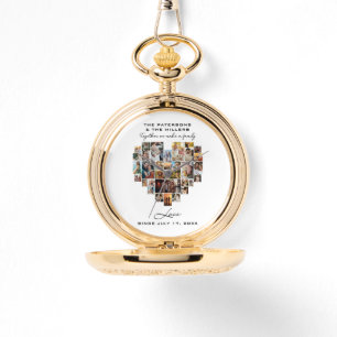 Montre Mariage Famille Anniversaire Coeur Photo Collage