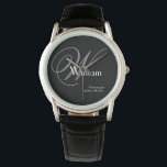Montre Mariage Groomsman Cadeau Moderne Monogramme Cool S<br><div class="desc">Mariage Groomsman Groomsmen Cadeau Moderne Monogramme Cool Montre de sport. Groomsman vintage monogramme initial nom et date classique montre cool. Cliquez sur personnaliser ce modèle pour le customiser rapidement et facilement. Garantie de remboursement de 30 jours. Navires dans le monde entier rapidement. Mariage Groomsman Cadeau Monogramme moderne Cool Sports Watch....</div>