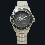 Montre Mariage Groomsman Cadeau Monogramme Cool moderne S<br><div class="desc">Mariage Groomsman Cadeau Monogramme Cool moderne Montre de sport. Cadeau pour votre Groomsman vintage monogramme moderne initiale nom et date classique montre sport cool. Cliquez sur personnaliser ce modèle pour le customiser rapidement et facilement. Garantie de remboursement de 30 jours. Navires dans le monde entier rapidement. Mariage Groomsman Cadeau Monogramme...</div>