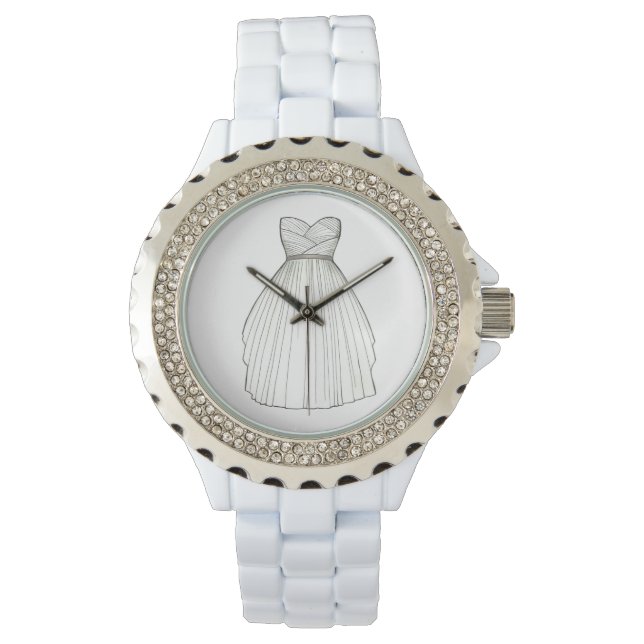Montre Mariage robe Gown Bride Fête des mariées Watch (devant)