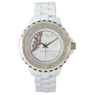 Montre Mariage Vintage rose simple