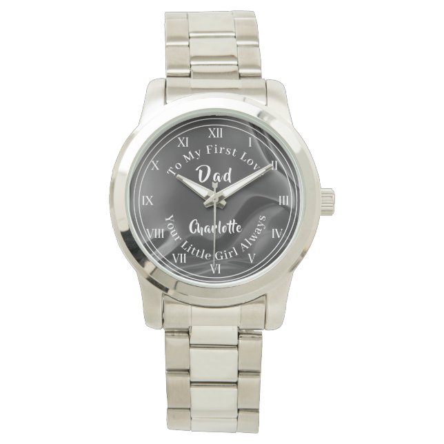 Montre Mariée papa Mon premier amour spécial personnalisé (devant)
