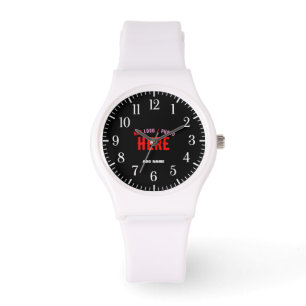 MONTRE MARQUE BLANCHE MODERNE ET PERSONNALISABLE VÉRIFIÉE