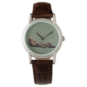 Montre marron classique pour femme avec bracelet e
