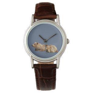 Montre marron classique pour femmes avec bracelet 