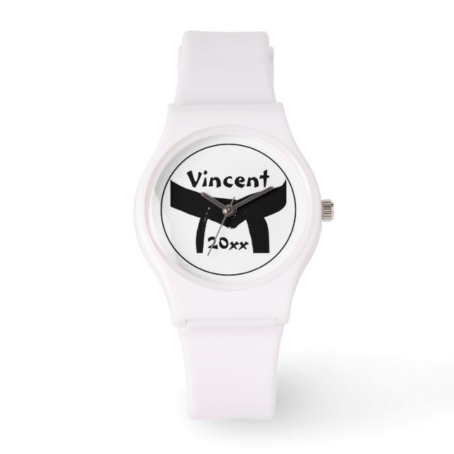 Montre Martial Arts Basic Black Belt Wrist Watch (Recto)
