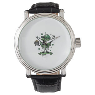 Montre Mascotte de Slime de la Saint-Patrick T-Shirt Vint