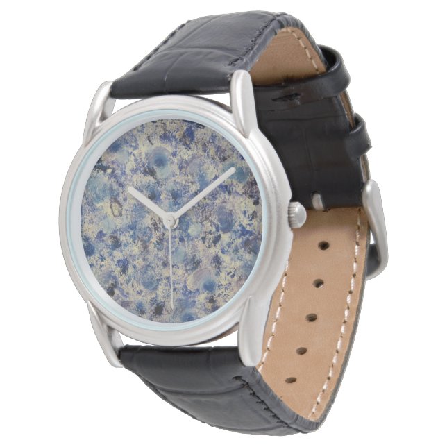 Montre masculine Blue Swirl (Incliné)