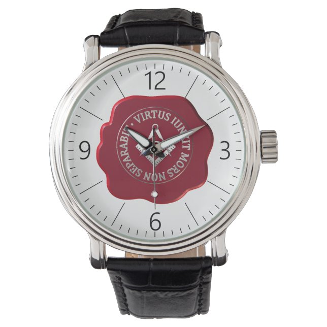 Montre Masonic sceau de cire (devant)