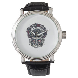 Montre Masque de gardien patriotique inspiré de la libert