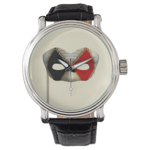 Montre Masque de Mascarade Élégant pour Soirée de Carnava