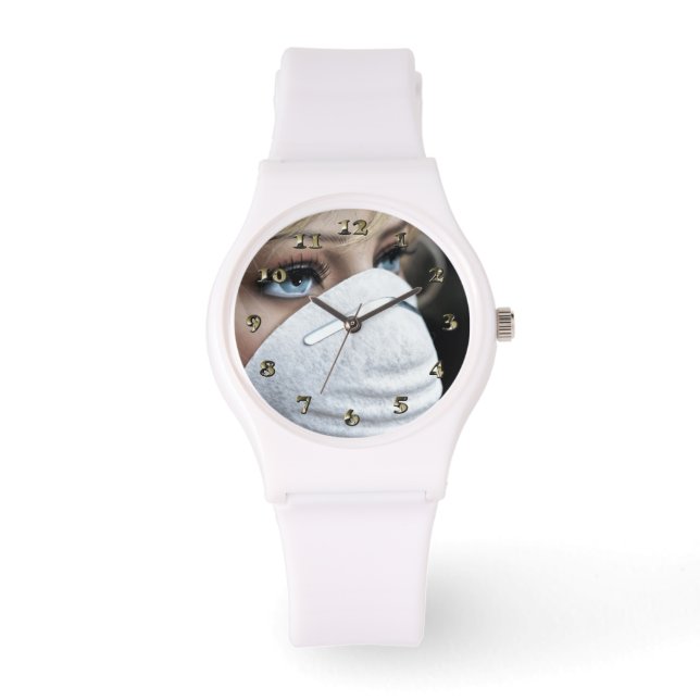 Montre Masque de protection contre le virus Corona (Recto)