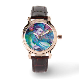 Montre MASQUE EN BLEUE Masquerade vénitienne