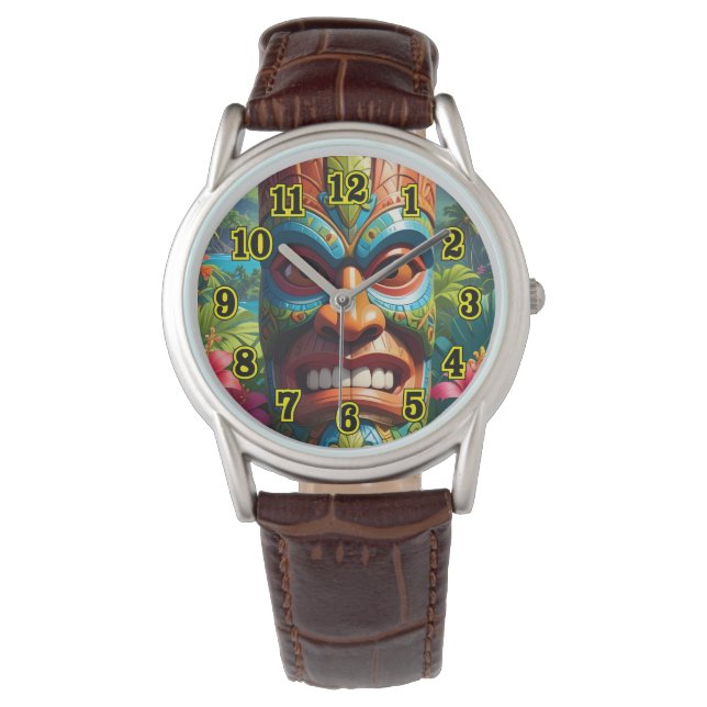 Montre Masque Tiki (devant)