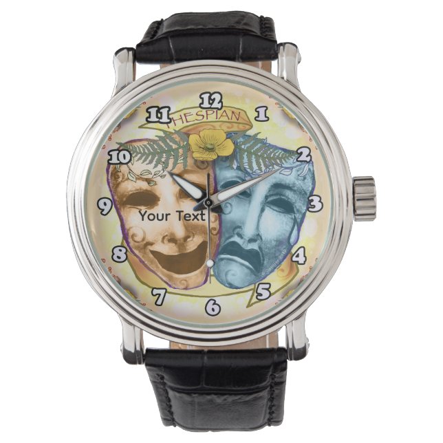 Montre Masques d'acteur Blue Orange (devant)