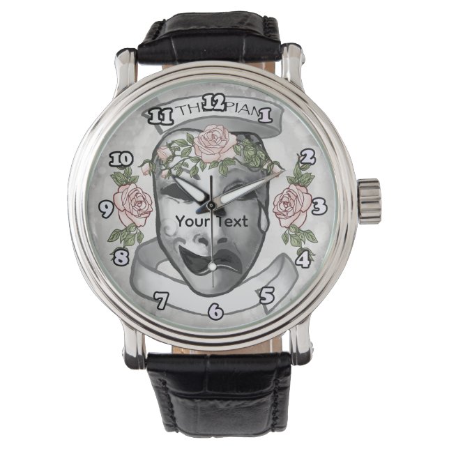 Montre Masques d'acteur thespien (devant)