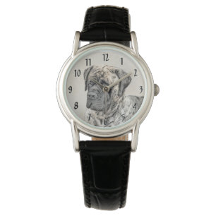 Montre Mastiff anglais (Brindle) Peinture - Chien Art