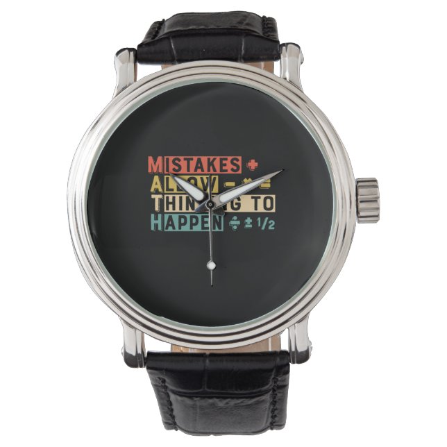 Montre Math Enseignant Math La pensée de se produire (devant)