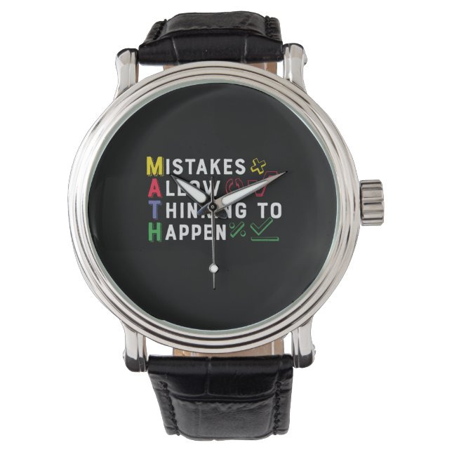 Montre Math Enseignant Math Math Autoriser Happen (devant)