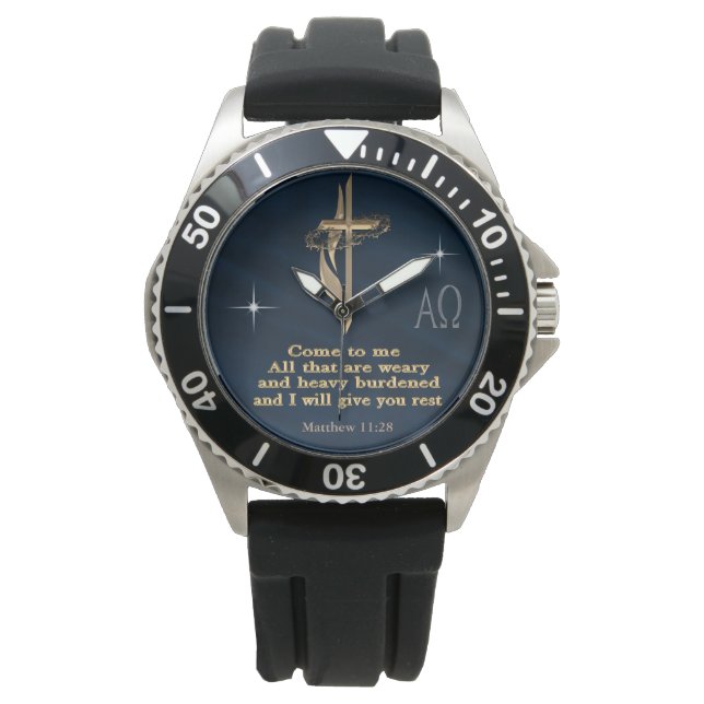 Montre Matthieu 11:28 (devant)