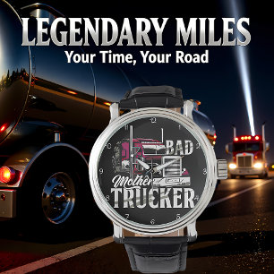 Montre Mauvais Conducteur de Camion Pouvoir Violet