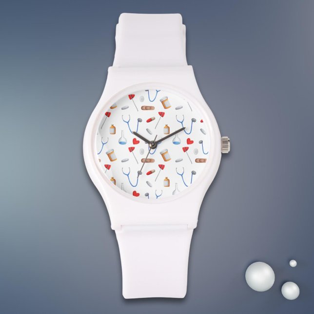 Montre Médecin de clinique et Motif d'équipement Médicale (Créateur téléchargé)