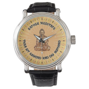 Montre Méditez plutôt que se reposent autour et ne font