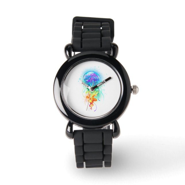 Montre Méduse arc-en-ciel (Recto)