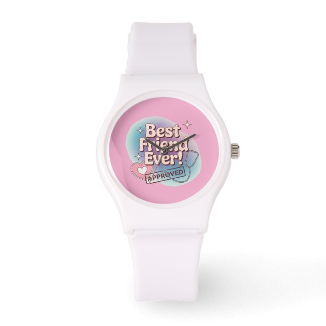 Montre Meilleur ami jamais, conception de texte approuvée (Recto)