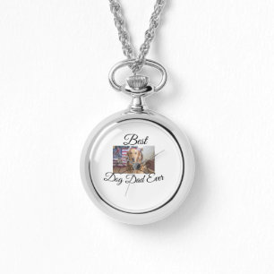 Montre Meilleur chien papa jamais ajouter nom de l'animal