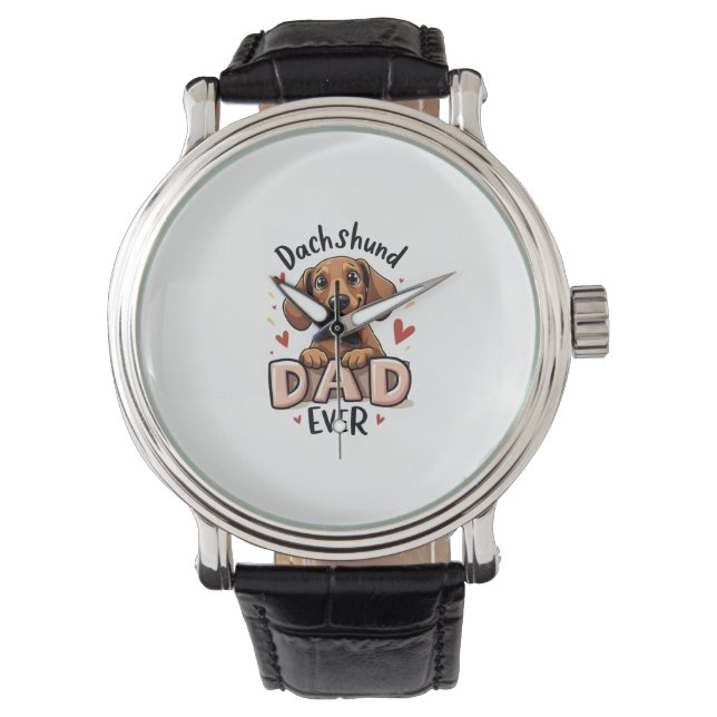 Montre Meilleur Dachshund Papa Jamais T Chemise (devant)