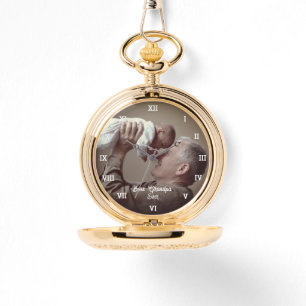 Montre Meilleur Grand-Père Jamais Photo Personnalisée Cré