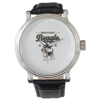 Montre Meilleur Papa Beagle du Monde Chien Vintage