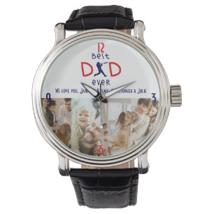 Montre Meilleur papa jamais Photo Cool Unique Fête des pè