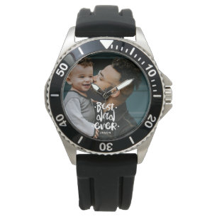 Montre Meilleur Papa Personnalisé Photo Cadeau de Fête de