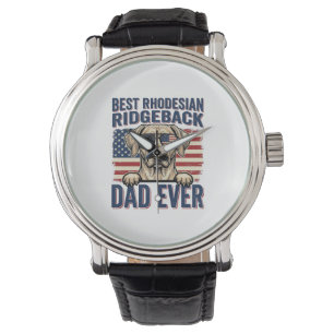 Montre Meilleur Papa Rhodesian Ridgeback Vintage T-Shirt