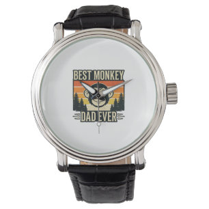 Montre Meilleur Papa Singe Vintage T-shirt de Papa Singe_