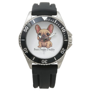 Montre Meilleur Papa Toutou Bouledogue Français Animal de